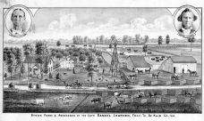 Samuel Learned Stock Farm and Residence, Troy, DeKalb County 1880